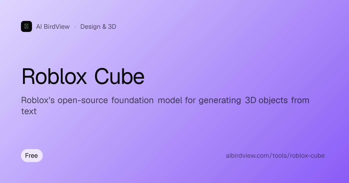 Roblox Cube Review 2026: Features, Pricing, Pros & Cons | AI BirdView